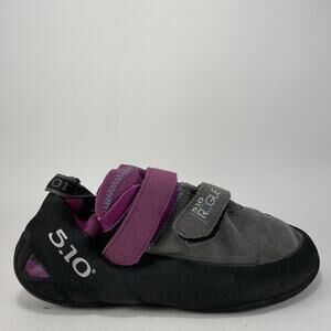 5.10 Five Ten Rogue VCS Climbing Shoes Womens Size 9 Purple Suede Dual Strap